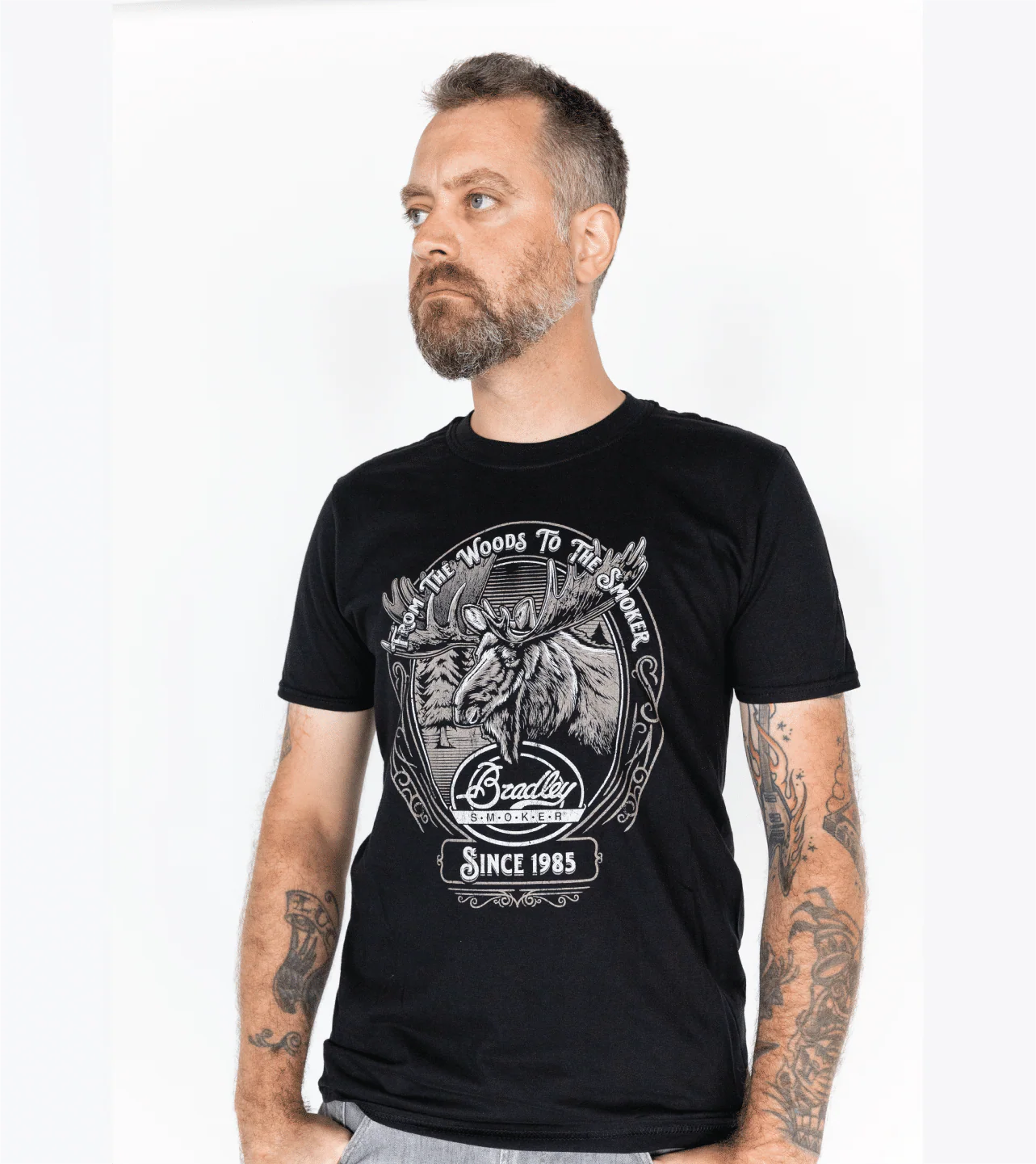 Bradley Moose T-Shirt, Black - Image 7