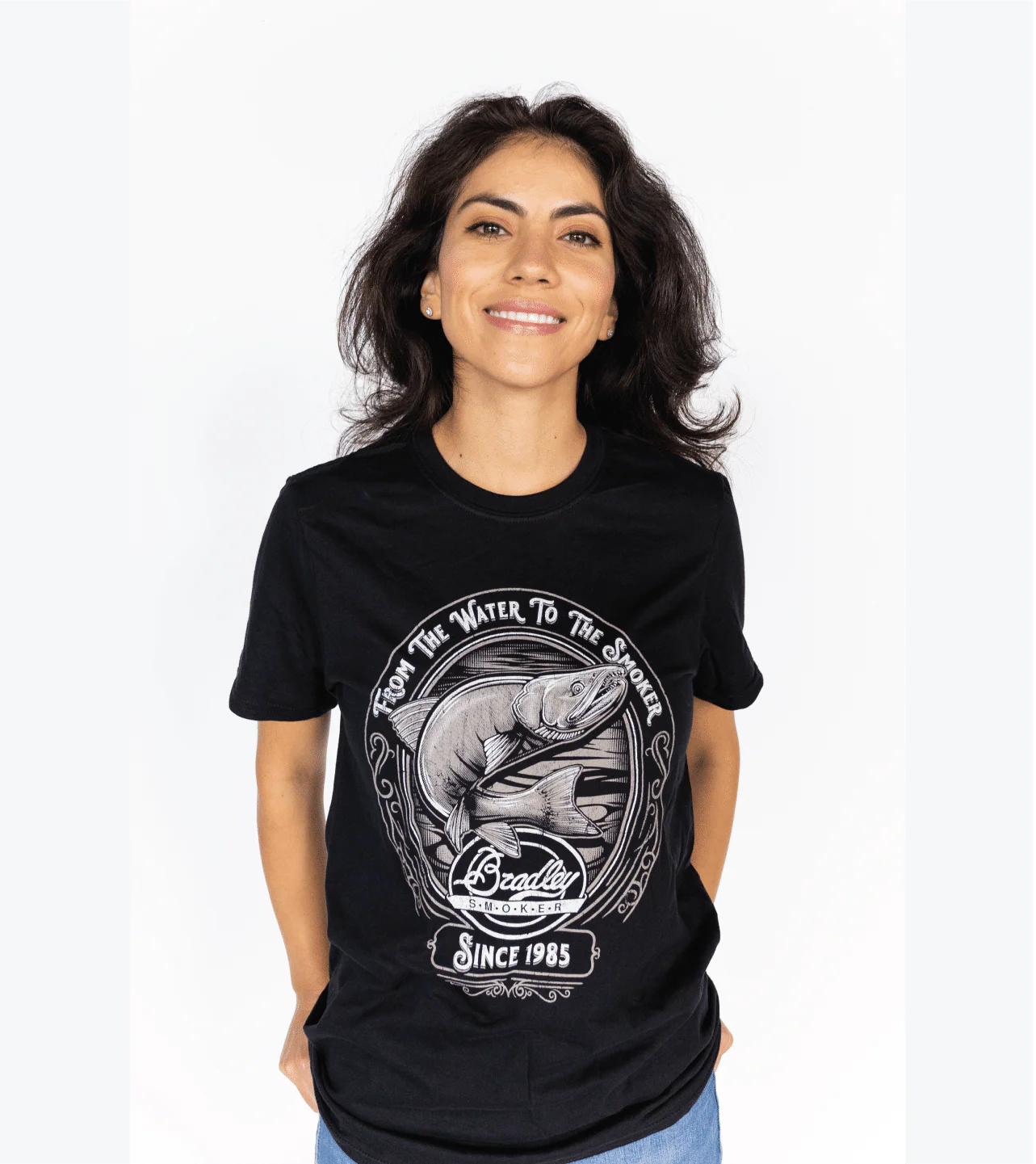 Bradley Salmon T-Shirt, Black - Image 6
