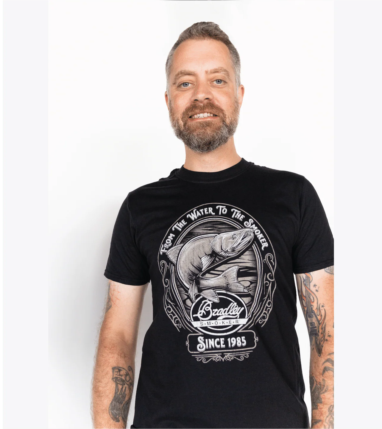 Bradley Salmon T-Shirt, Black - Image 7